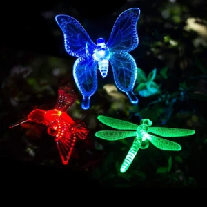 Solar Christmas Lights Pathway Garden 3 Pack Decoration Color Changing Led Outdo - Picture 1 of 6