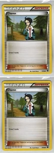 Cheren X 2 Mint Cards Uncommon 91/98 XY Ancient Battle Lugia - Picture 1 of 1