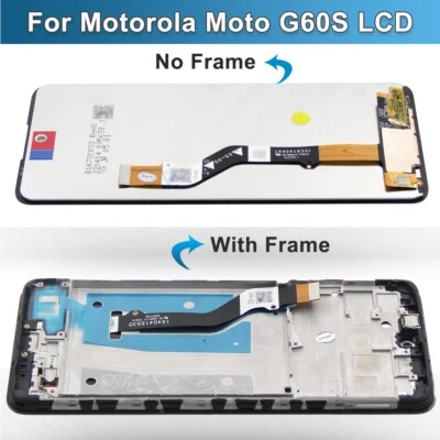 For Motorola Moto G60S TFT LCD Display Touch Digitizer with Frame Replacement - Image 1 of 4