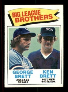 1977 Topps #631 George Brett/Ken Brett EX/EX+ Big League Brothers 533665