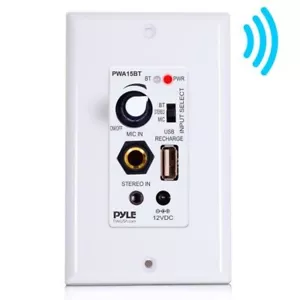 Pyle PWA15BT Ricevitore/Amplificatore Controllo Audio da Parete con Ingresso Bluetooth - Foto 1 di 2