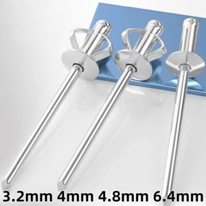 3.2mm 4mm 4.8mm 6.4mm Tri Fold Rivets Bulbex Rivets Soft Aluminium Split Rivets - Picture 1 of 31