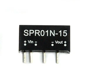 1pc SPR01N-15 DC to DC Converter Vin 24V / Vout 15V Iout 67mA Po 1W Mean Well MW - Picture 1 of 5