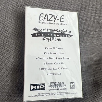 UNOPENED! RARE! MC REN/Eazy-E PROMO Cassette 1996 Rap HipHop Ruthless Records - Image 1 of 3