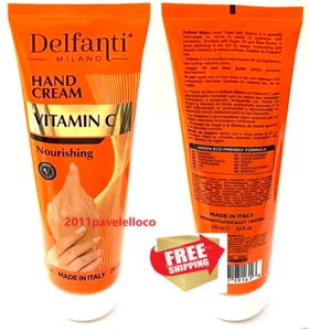 1 Delfanti Milano Crema Mani VITAMINA C Nutriente 8,4 fl oz - Foto 1 di 4