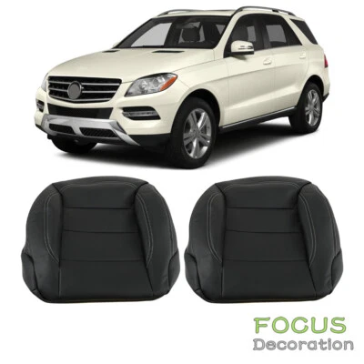 Black Bottom Leather Seat Cover Fit For 2012-2015 Mercedes Benz ML350 ML550 - Image 1 of 4