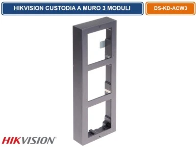 HIKVISION DS-KD-ACW3 CUSTODIA MONTAGGIO SUPERFICIALE A PARETE 3 MODULI. - Immagine 1 di 4