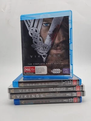 Vikings Complete Seasons 1-4 DVD &Bluray Set 1, 2, 3, 4 Region B 4 FREE POST - image 1 of 4