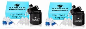 2 Sets of Pre-Owned Eargasm High Fidelity Earplugs Reduce Up to 21 Db NRR 16 dB