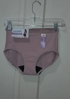 NWT (MSRP $26) Jockey Worry Proof Period Underwear Brief Microfiber 2-pack - Image 1 of 4