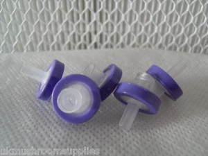 5x 13mm syringe filters luer lock (0.22um PTFE filter - heat resistant membrane) - Picture 1 of 1