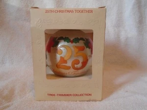 1980 Punze Glasschmuck 25th Christmas together Baumschneider Sammlung - Bild 1 von 11