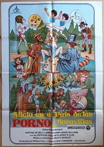Alice in Wonderland  ORIGINAL Spain '78 POSTER sexy Kristine DeBell playboy - Picture 1 of 5