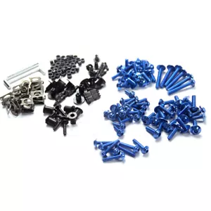 Kit bulloni carena blu dadi viti carrozzeria per Suzuki GSXR600/750/1000/GSX 1300 - Foto 1 di 8