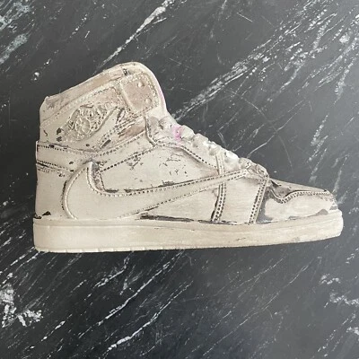 Maceta de cemento Travis Scott Air Jordan 1 personalizada envejecida pintada Foto 1 de 4