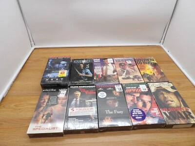 Lot Of 10 Action VHS SPEED 2 w/Sandra Bullock , Nowhere To Run, One Good Cop NEW — 第 1/4 张图片