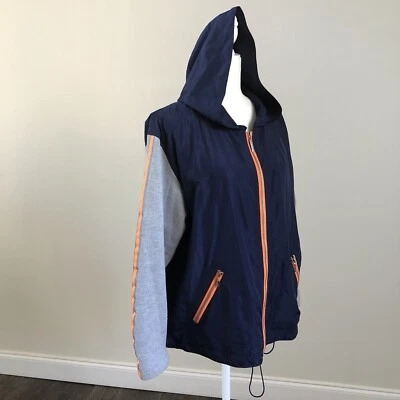 Oleg Cassini Sport Mujer Con Capucha LS Azul Bolsillos con Cremallera Talla L Foto 1 de 4