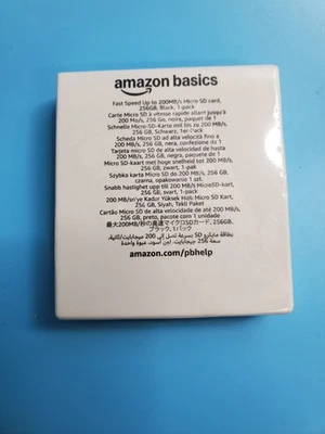 Amazon Basics 256GB Micro SD Card w/ Reader Adapter, Fast Speed Up to 200MB/s - Image 1 of 4