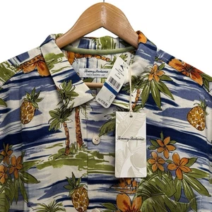 Tommy Bahama NEW Mens Size XL Veracruz Cay Horizon Isles Pineapple Viscose Shirt - Picture 1 of 6
