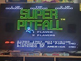Super Pitfall 5 Screw Variant RARE NES Nintendo  -Tested