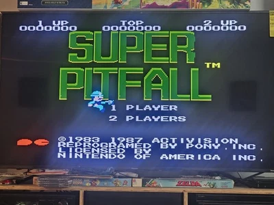 Variante de 5 tornillos Super Pitfall RARO NES Nintendo -Probado Foto 1 de 4