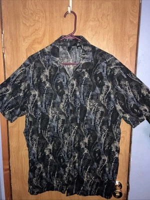 J. Ferrari 衬衫黑色夏威夷 L 码 — 第 1/4 张图片