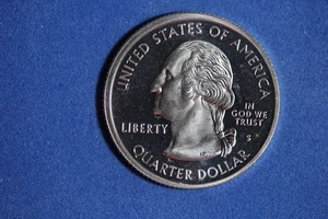 2003 S MAINE SILVER PROOF STATEHOOD WASHINGTON QUARTER #K57321 - Picture 1 of 2