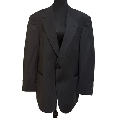 Stafford Executive Blazer Sport Coat 100% Wool Two Button Closure 44R - Image 1 of 4