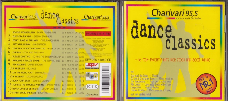 Dance classics · Charivari 95,5-16 Top- 70er + 80er Jahre  - CD - Bild 1 von 1