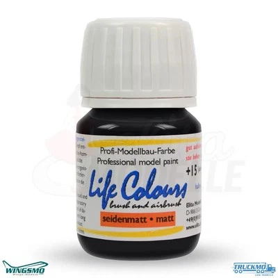 ELITA MODELLE Elita Farben Life Colours Standardfarben Schwarz 15ml seidenmatt