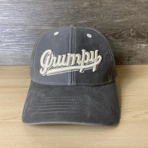 Vintage Disney Grumpy Hat Cap Snap Back Gray EST 1937 Embroidered Mens 90s Movie - Picture 1 of 11