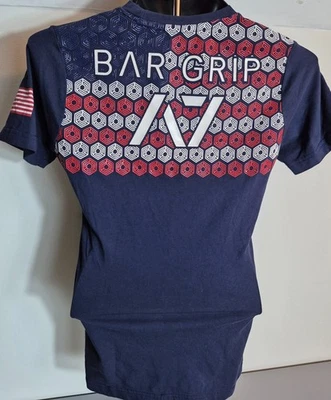 A7 Strongwear Bar Grip Womens Fitness Powerlifting Shirt M Patriotic Colors - Image 1 of 4