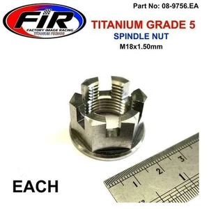 TUERCA CASTILLO HUSILLO TRASERO TITANIO M18X1.50MM SUZUKI 2000 DR-Z400S DR-Z400E - Imagen 1 de 1