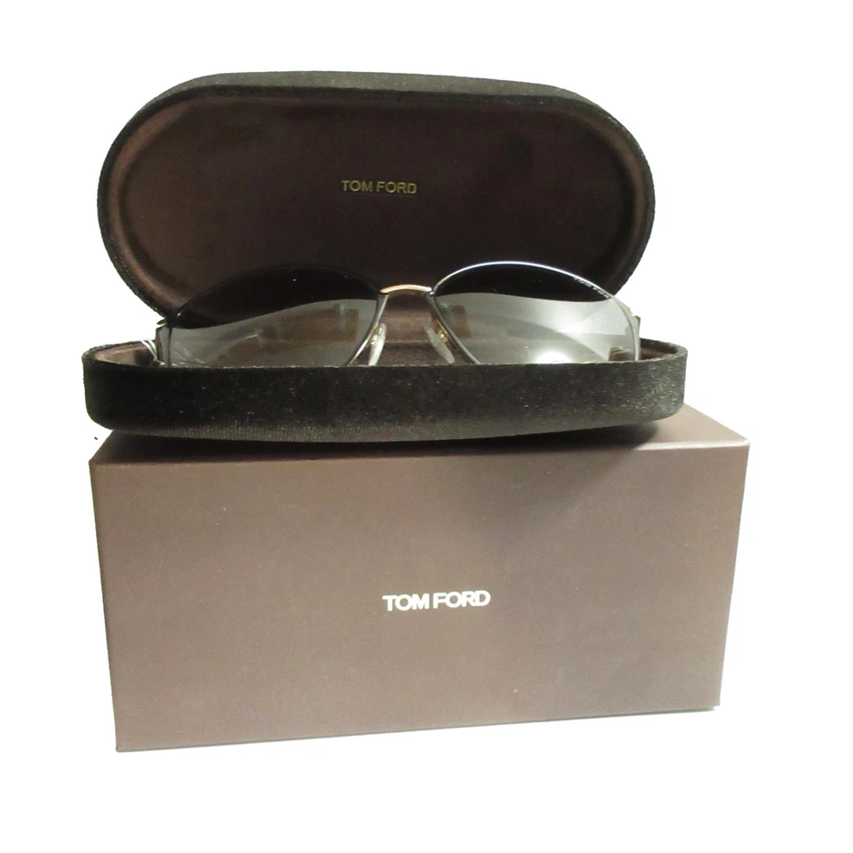 Authentic Tom Ford Penelope Tf320 28b Black Gold Sunglasses