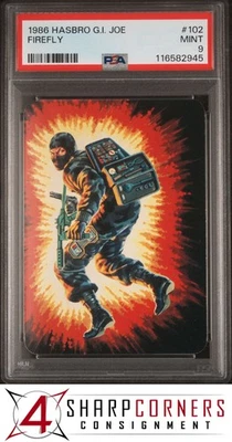 1986 HASBRO G.I. JOE #102 FIREFLY POP 6 PSA 9 - Image 1 of 3
