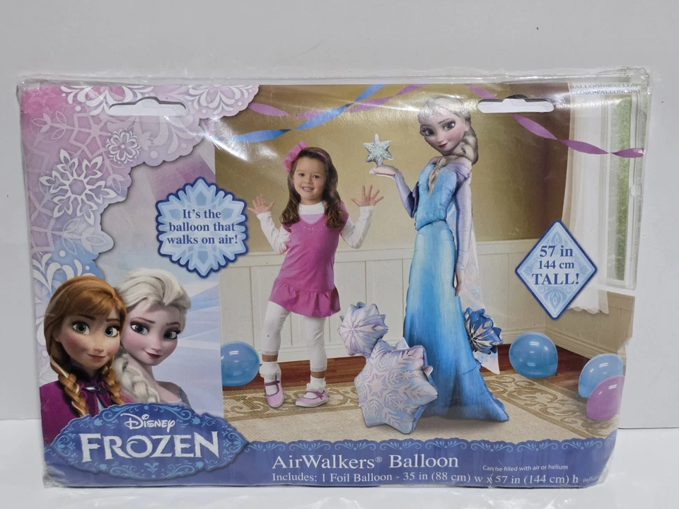 Frozen's Elsa La Reina de las Nieves Airwalker Cumpleaños Globos Decoración - 57" Pulgadas Foto 1 de 3