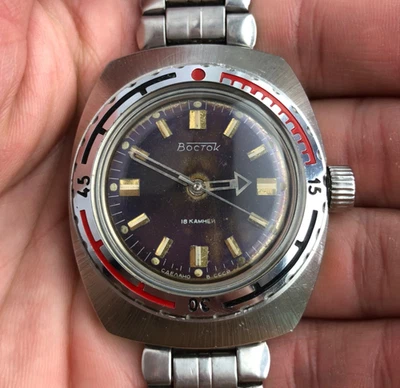 Reloj Pulsera Vostok Anfibio Wostok URSS SSS SU Rusia Soviética De Colección Raro Foto 1 de 4