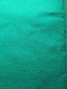 QUALITY WOOL FABRIC REMNANT in TURQUOISE GREEN - Picture 1 of 5