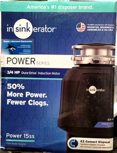 Insinkerator Power Series 3/4HP Dura-Drive Induction Motor Power 15ss Disposer - Picture 1 of 3