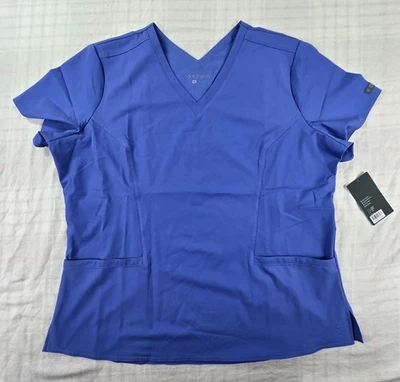 Conjunto Médico Top y Pantalones Med Couture Peaches Para Mujer Azul XL NUEVO CON ETIQUETAS Foto 1 de 4