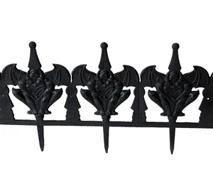 Gargoyle Gothic Fence Panels Set of 7 Yard Decor 21ft - Picture 1 of 8