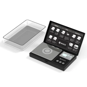 MAXUS Digital Pocket Gram Scale 500g x 0.01g High Precision with Tray - Picture 1 of 9