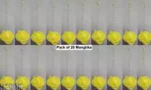 Juego Mangtika Amarillo Artificial (Pack de 20) Para Mujer/Flor Joyería Floral Ma - Imagen 1 de 6