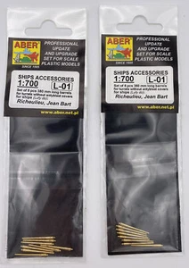 2pks ABER 380mm Long Barrels For turrets - Richelieu, Jean Bart 8pcs L01 - 1/700 - Picture 1 of 7