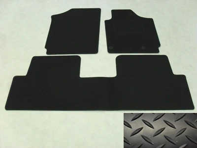 Fits Peugeot Partner Combi 2001-10 Fully Tailored Deluxe Rubber Car Mats Black - Image 1 of 4