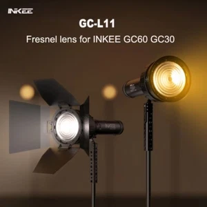 INKEE GC-L11 Fresnel Lens Zoom lens Barndoor Kit Spotlight for INKEE GC30 GC60 - Picture 1 of 9