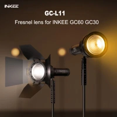 INKEE GC-L11 Fresnel Lens Zoom lens Barndoor Kit Spotlight for INKEE GC30 GC60  - Image 1 of 4