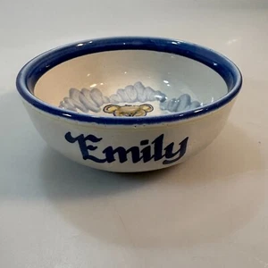 Louisville Cerámica Oso de Peluche Gres Bebé Niño Cuenco Emily Hecho en EE. UU. - Imagen 1 de 6