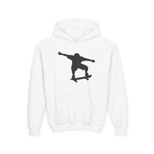 Skateboarder Youth Hoodie, Cool Skate Sweatshirt for Kids, Gift for Skaters, - Picture 1 of 3
