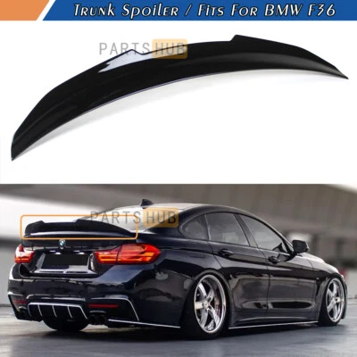 For 14-20 BMW F36 420i 430i 440i Gran Coupe PSM Style Glossy Black Trunk Spoiler - Image 1 of 4